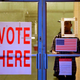 A voter exits a polling station at the National Guard Military Base during the presidential primary in Camden, Alabama, on Super Tuesday, March 3, 2020. - Fourteen states and American Samoa are holding presidential primary elections, with over 1400 delegates at stake.